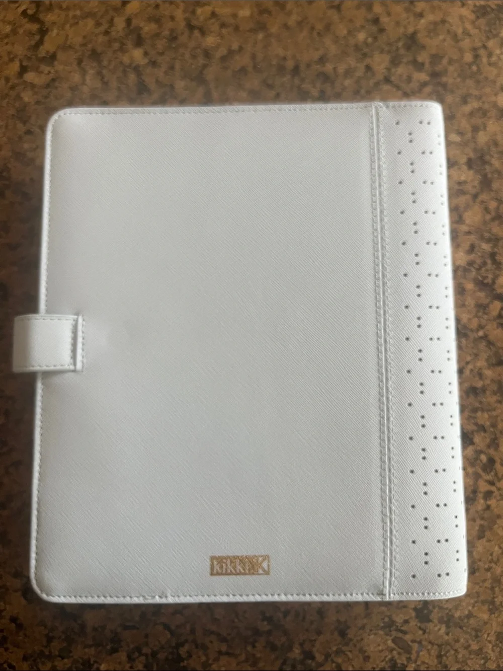 kikki.K light blue a5 Perforated Leather Planner
